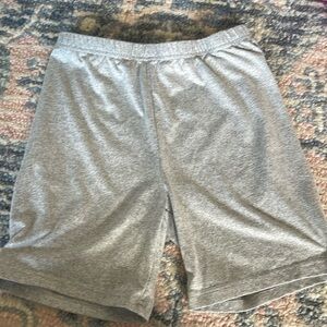 Gray, smooth, biking shorts